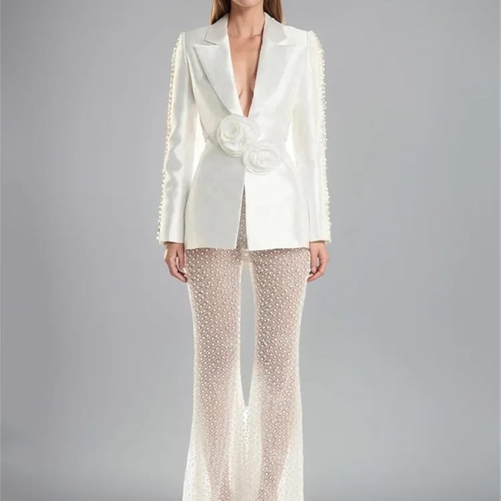 Elegant White Women's Jumpsuit